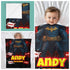 Personalized Baby Blanket - Custom Superhero Style Baby Batman Cape | Name & Date of Birth | Gift for Boys